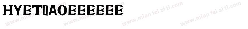 HY Tiao字体转换